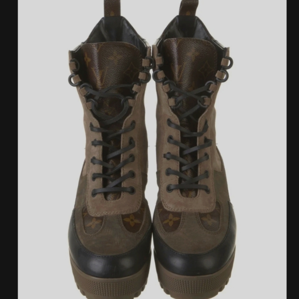 Authentic Louis Vuitton Combat Boots